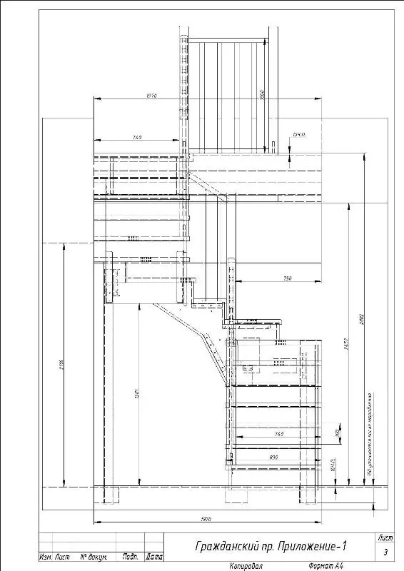 дизайн проект лестницы на металлокаркасе с отделкой деревом