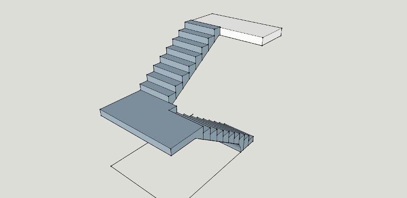 размеры бетонной лестницы с площадкой