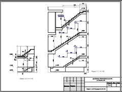 проект бетонных лестниц на 3 этажа