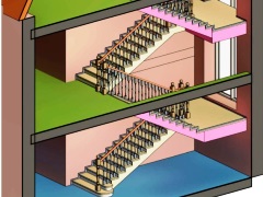 чертежи и размеры 2 бетонных лестниц