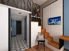 дизайн проект лестницы на атресольный этаж