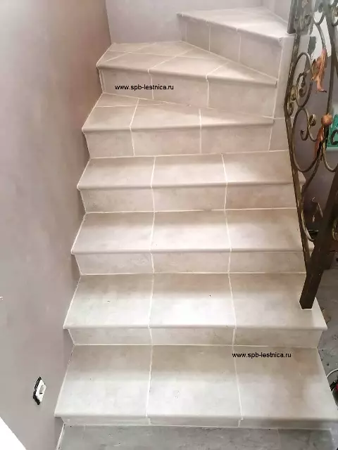 облицовка ступеней бетонной лестницы керамогранитом