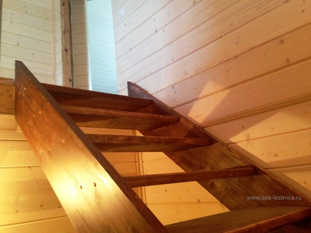 сборка деревянной лестницы