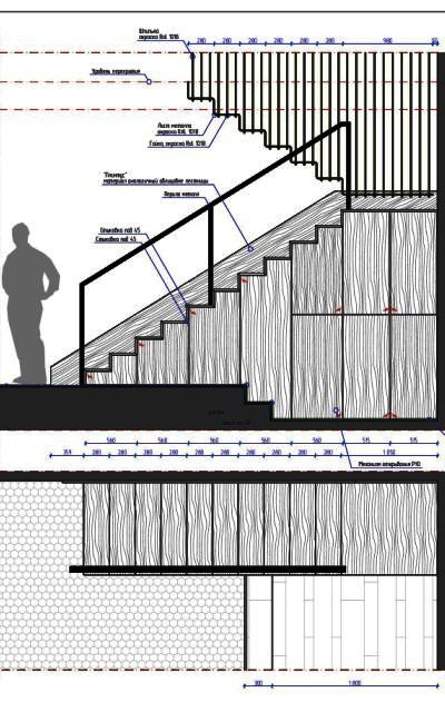 проект металлической лестницы на 2 этажа дома