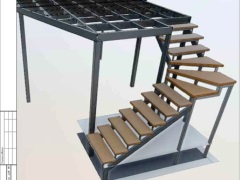 проект лестницы из металла на 90 градусов