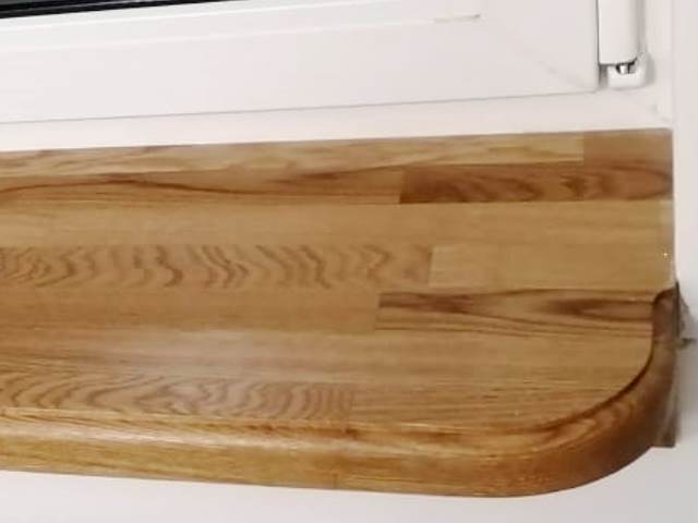 деревянный подоконник из дуба