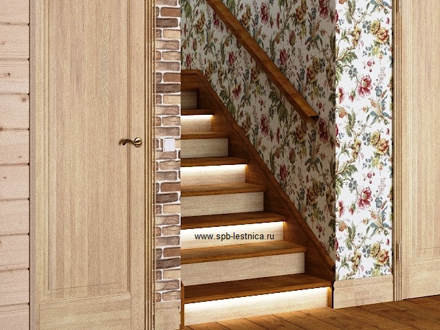 дизайн лестницы из дерева на 2 этаж дома